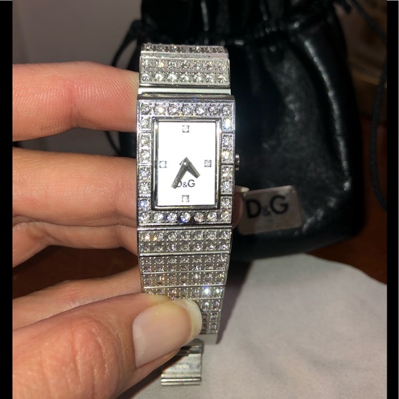 D&G Diamond Encrusted Link Watch - Picture 5 of 8